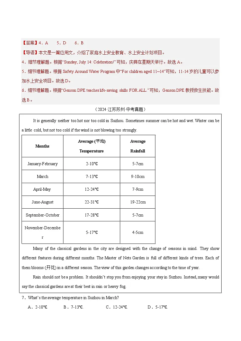 专题18 阅读理解 考点1 应用文(解析版)第3页