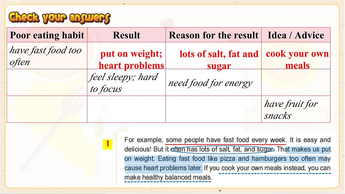 初中 英语 人教版(2024)七年级下册Unit 4 Eat Well Section B 课件第8页