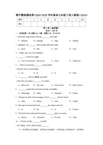 期中模拟测试卷-2024-2025学年英语七年级下册人教版（2024）