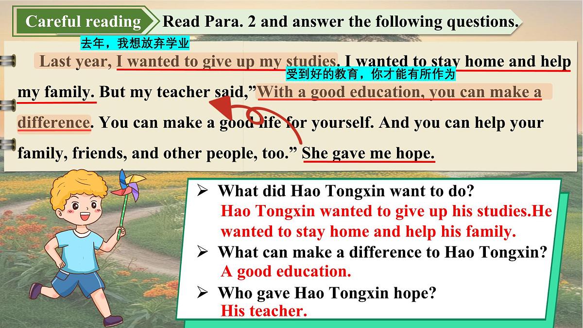 Unit 2 Lesson 3 Making a difference 课件 2025学年七年级英语下册冀教版(2024)第7页