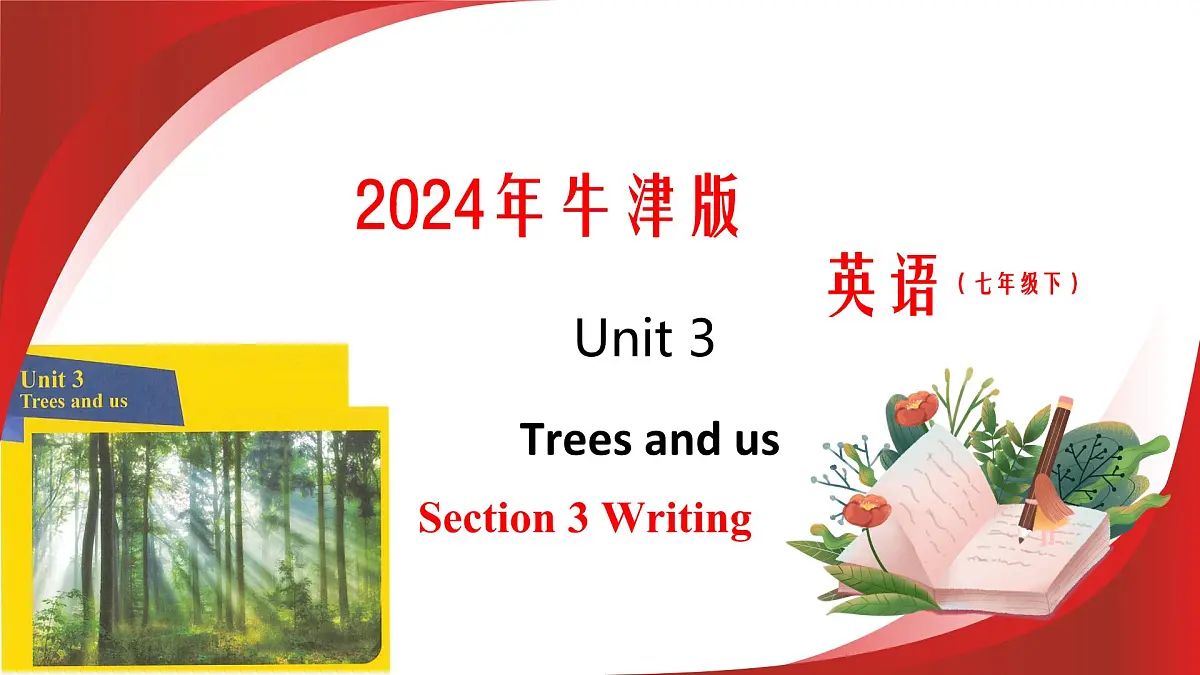 Unit 3 第4课时 Section 3 Writing 2025学年七年级英语下册(沪教版2024)课件第1页