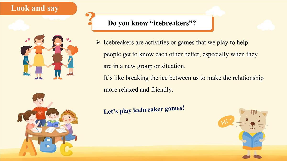 Unit 4 My friends Lesson 5 Icebreakers课件 英语冀教版(2024)七年级下册第3页