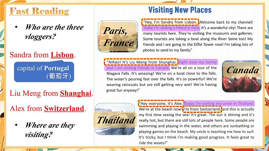 2024-2025學(xué)年人教版七年級(jí)下冊(cè)英語(yǔ) Unit 5 Reading Plus課件第7頁(yè)