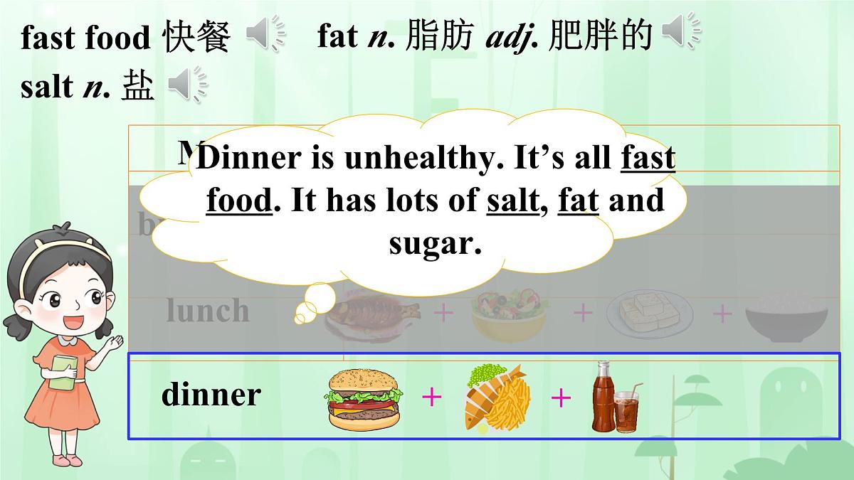 初中英语人教版(2024)七年级下册Unit 4 Eat Well Section B 课件第8页