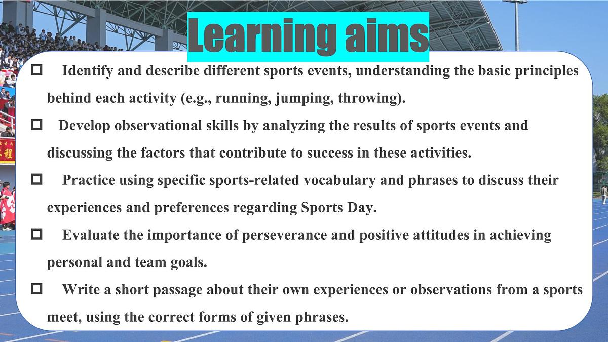 Unit 2 Lesson 2 A report about Sports Day 课件 2025学年七年级英语下册冀教版(2024)第2页