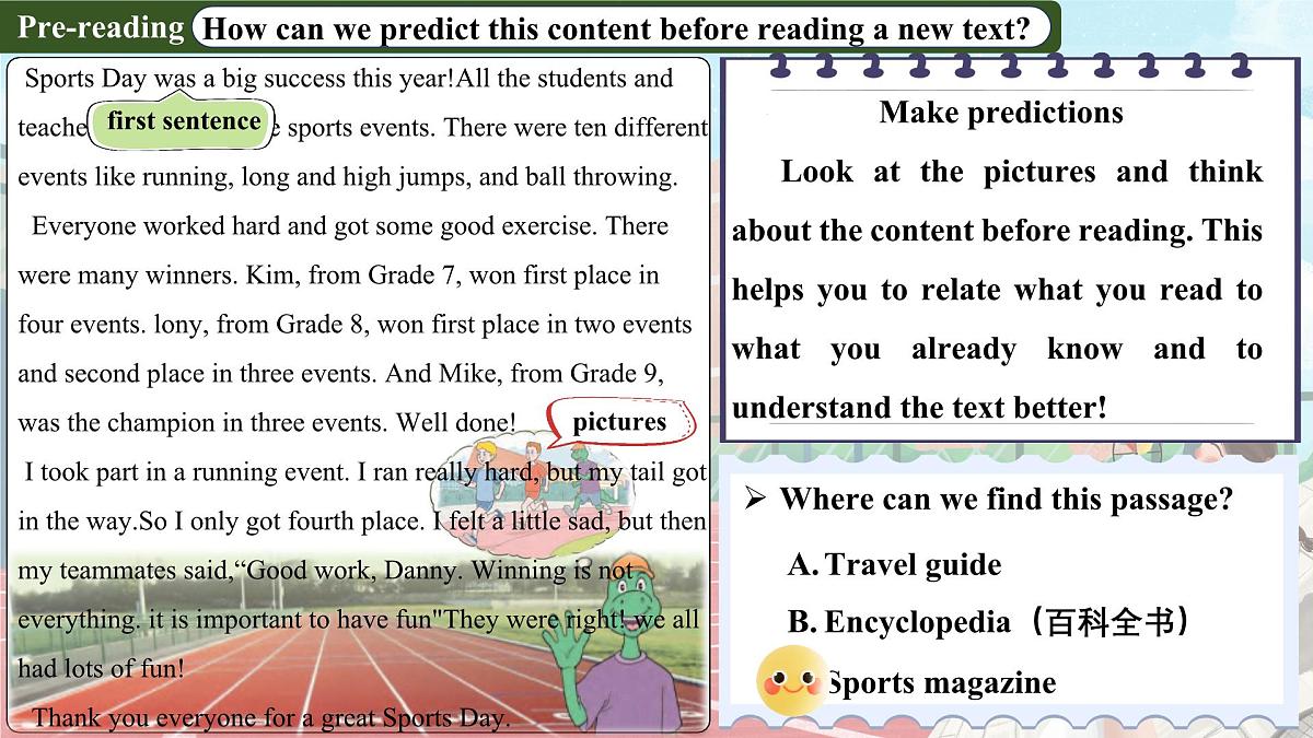 Unit 2 Lesson 2 A report about Sports Day 课件 2025学年七年级英语下册冀教版(2024)第7页