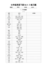 牛津译林版(2024)Unit 3 My hometown课后测评