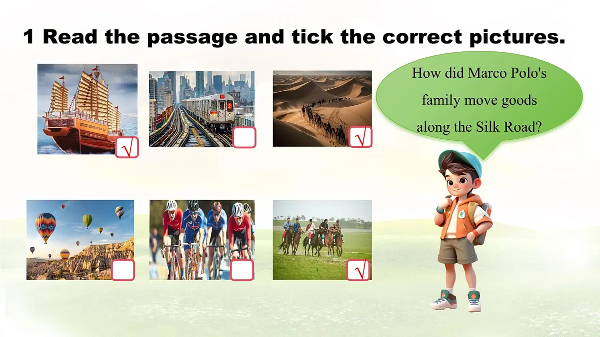 Unit 1 A trip to the Silk Road Lesson 6 Marco Polo and the Silk Road 课件 英语冀教版(2024)七年级下册第3页