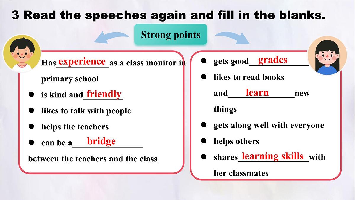 Unit 2 Lesson4 Running for monitor.课件 英语冀教版(2024)七年级下册第7页