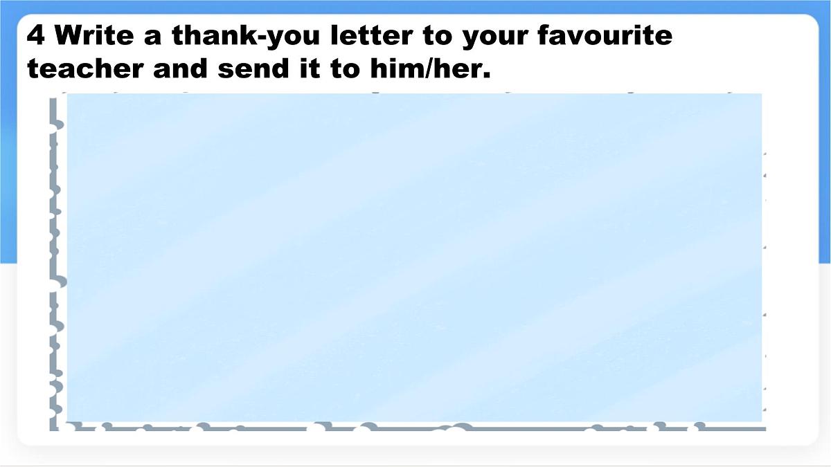 Unit 2 Lesson5 A thank-you letter..课件 英语冀教版(2024)七年级下册第8页