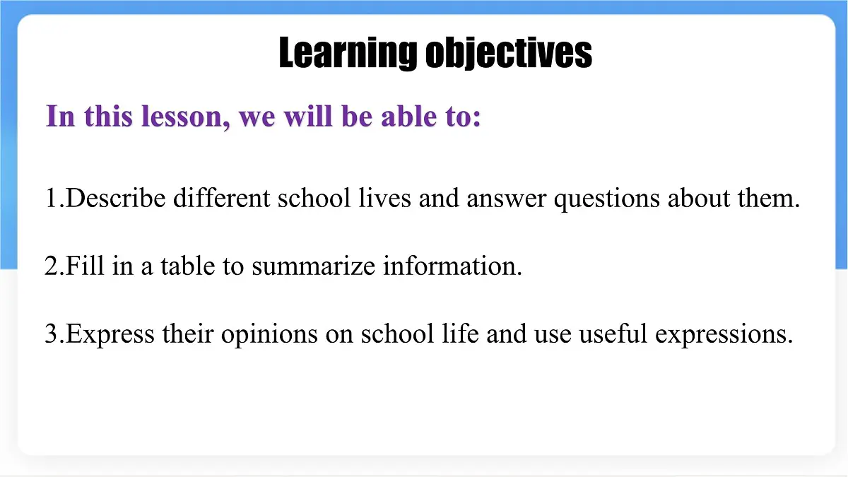 Unit 2 Understanding cultures Different countries ,similar school life课件 英语冀教版(2024)七年级下册第2页