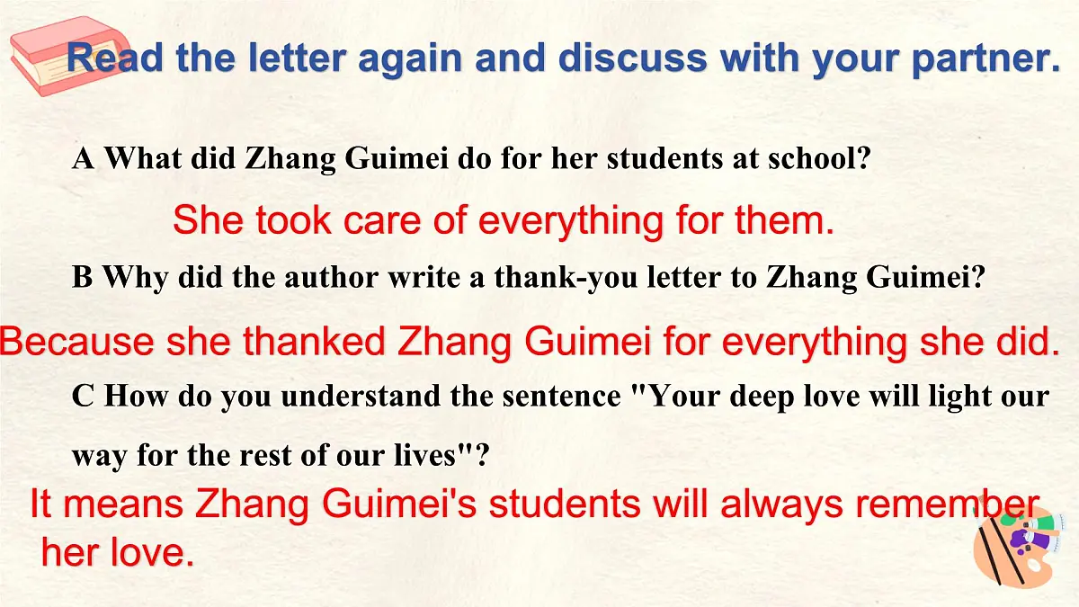 Unit 2Lesson 5 A thank-you letter 课件- 英语冀教版(2024)七年级下册第8页