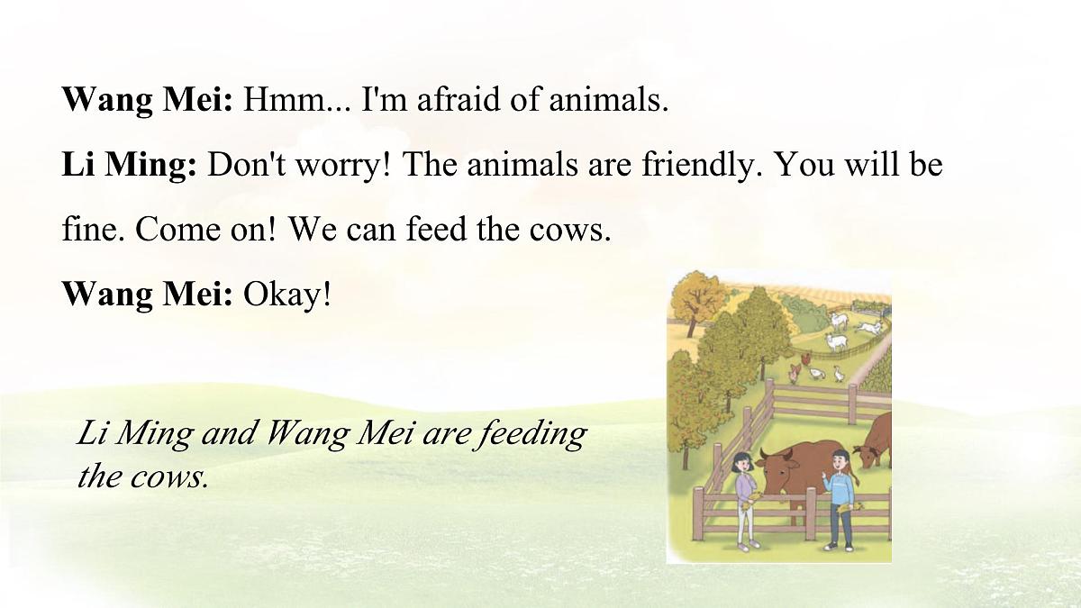Unit 3 After-school activities Lesson 2 A visit to a farm 课件 英语冀教版(2024)七年级下册 (1)第7页