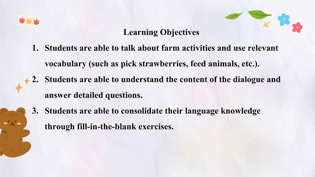 Unit 3 After-school activities Lesson 2 A visit to a farm 课件 英语冀教版(2024)七年级下册第2页