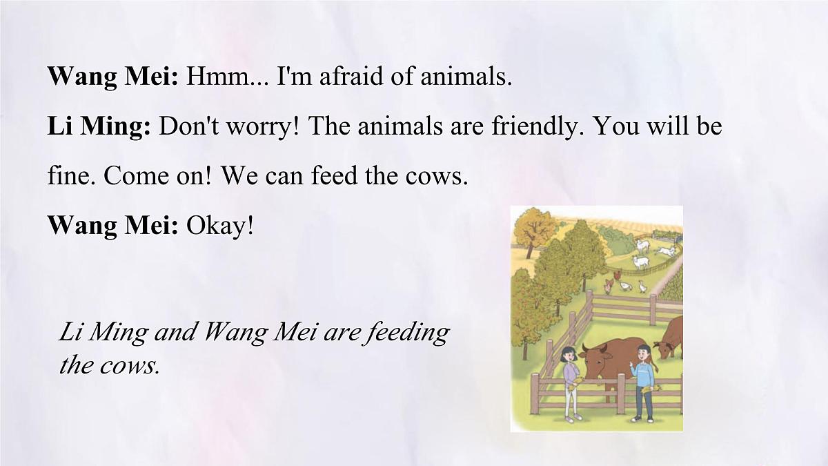 Unit 3 After-school activities Lesson 2 A visit to a farm 课件 英语冀教版(2024)七年级下册第7页