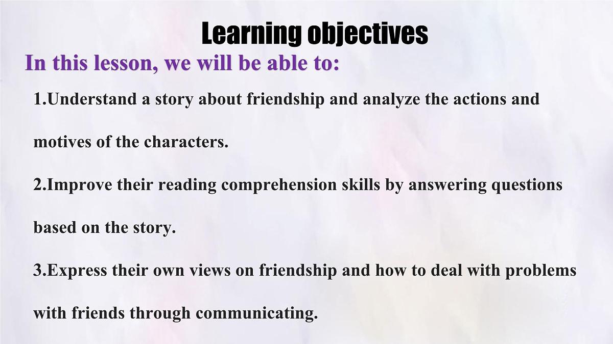 Unit 4 Lesson2 A story of friendship课件 英语冀教版(2024)七年级下册第2页