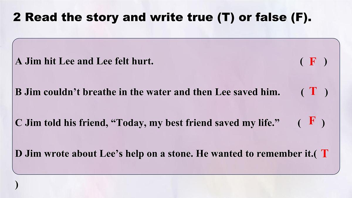 Unit 4 Lesson2 A story of friendship课件 英语冀教版(2024)七年级下册第6页
