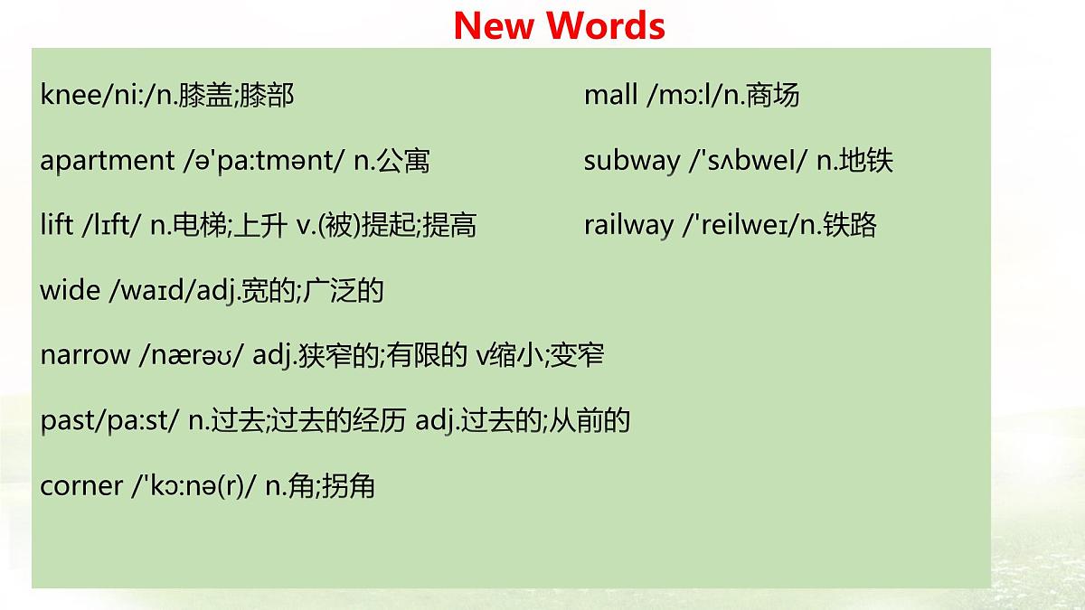 Unit 5 Lesson 4 Changes in the neighbourhood(同步课件) 英语冀教版(2024)七年级下册第6页