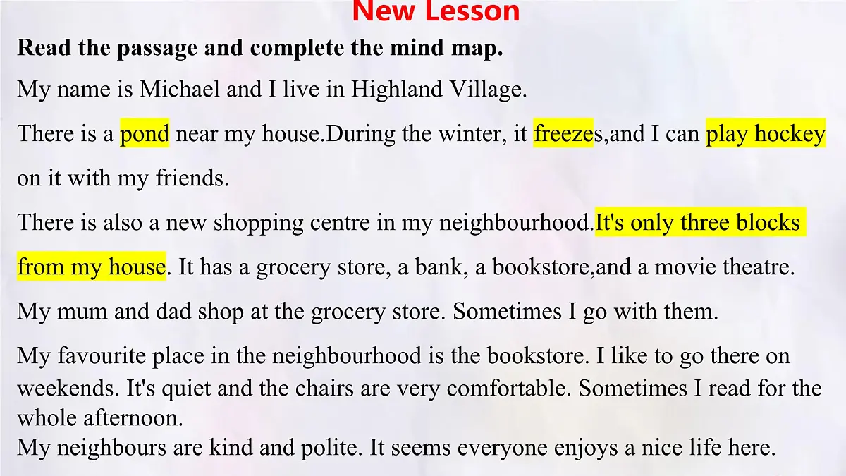 Unit 5 Lesson 5 A good neighbourhood(同步课件) 英语冀教版(2024)七年级下册第5页