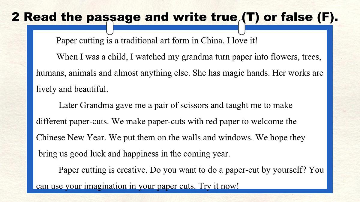Unit 6 Lesson 2 Paper cutting课件 英语冀教版(2024)七年级下册第5页