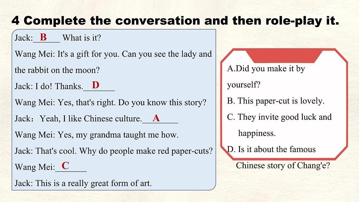 Unit 6 Lesson 2 Paper cutting课件 英语冀教版(2024)七年级下册第8页
