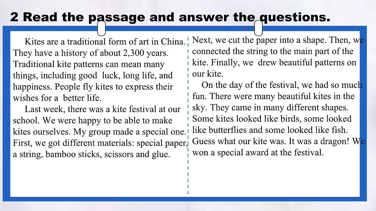 Unit 6 Lesson 4 Chinese kites.课件 英语冀教版(2024)七年级下册第5页