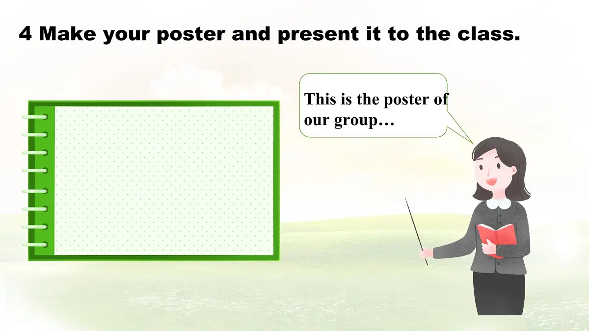 Unit 6 Lesson 5 How to make a poster.课件 英语冀教版(2024)七年级下册第8页