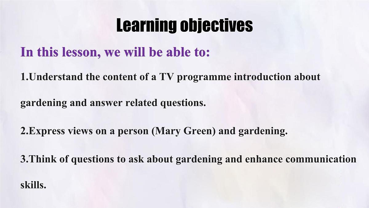 Unit 8 Lesson 2 Gardening with Mary.课件 英语冀教版(2024)七年级下册第2页