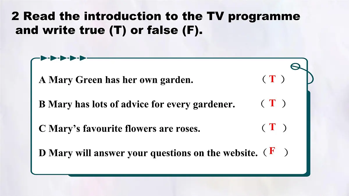 Unit 8 Lesson 2 Gardening with Mary.课件 英语冀教版(2024)七年级下册第6页
