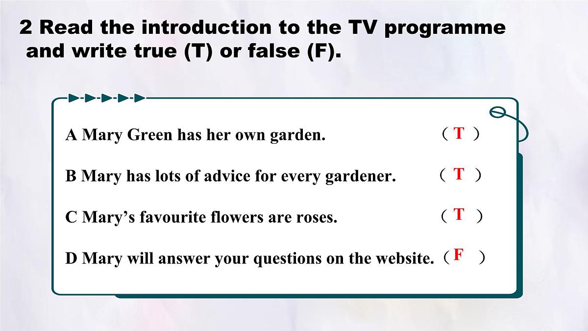 Unit 8 Lesson 2 Gardening with Mary.课件 英语冀教版(2024)七年级下册第6页