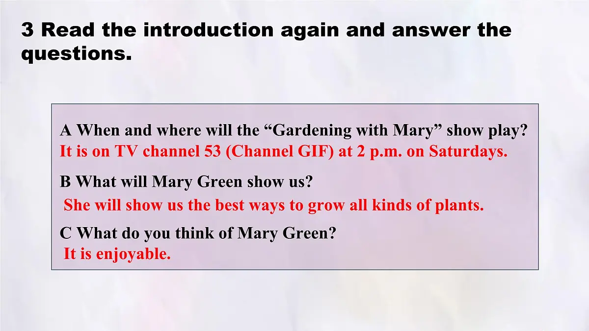 Unit 8 Lesson 2 Gardening with Mary.课件 英语冀教版(2024)七年级下册第7页