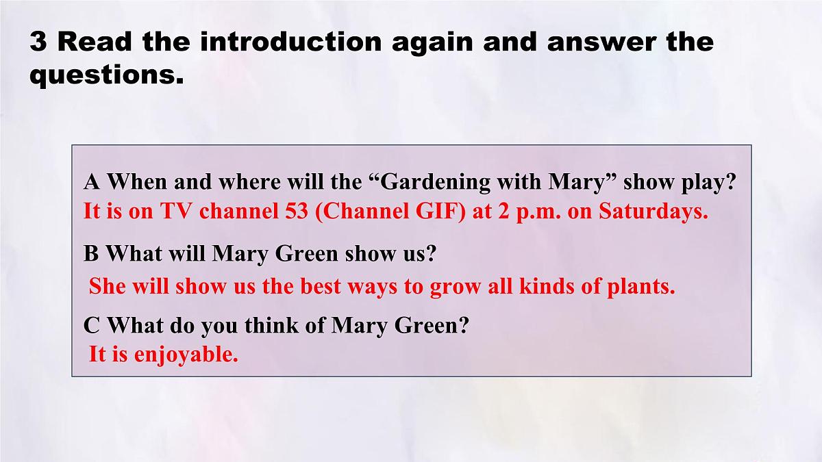 Unit 8 Lesson 2 Gardening with Mary.课件 英语冀教版(2024)七年级下册第7页