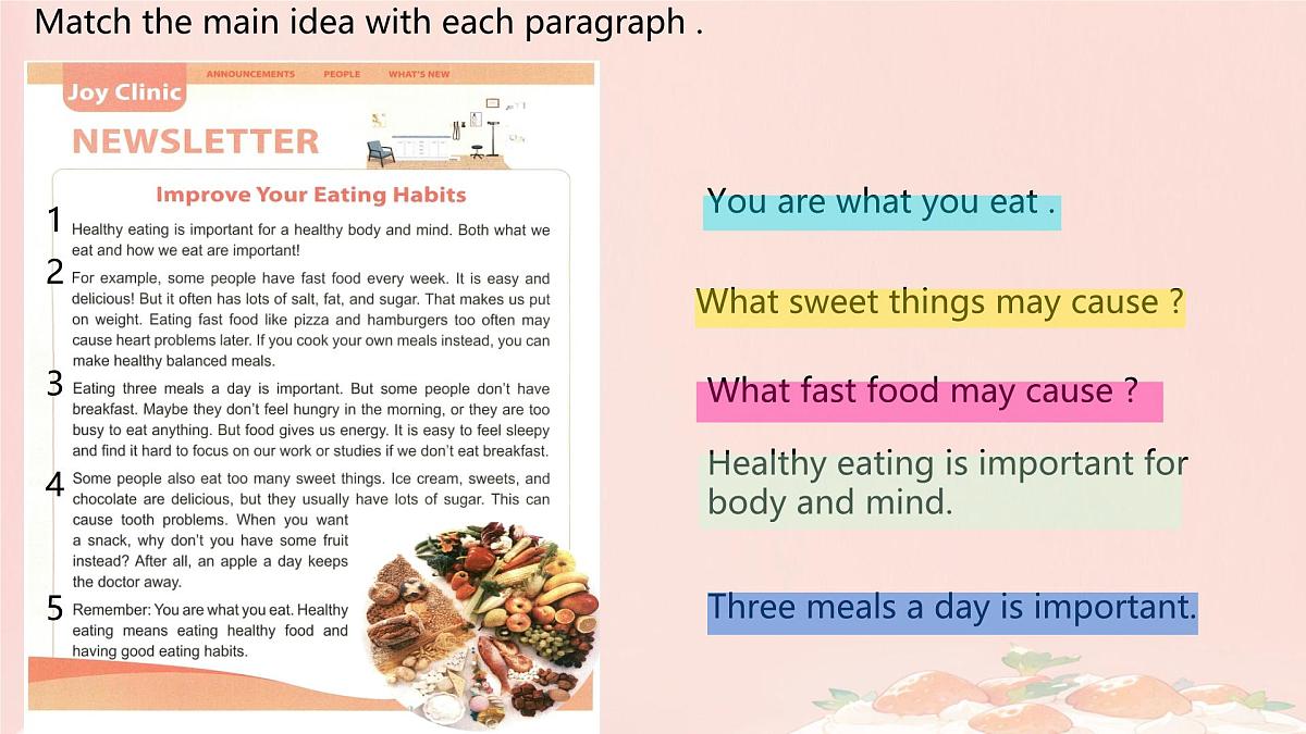 Unit4 Eat Well Section B (1a-1d) 课件 2024-2025学年人教版七年级英语下册第6页
