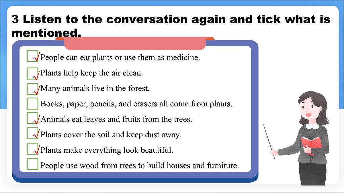 Unit 8 Lesson 1 Why are plants important.课件 英语冀教版(2024)七年级下册第7页