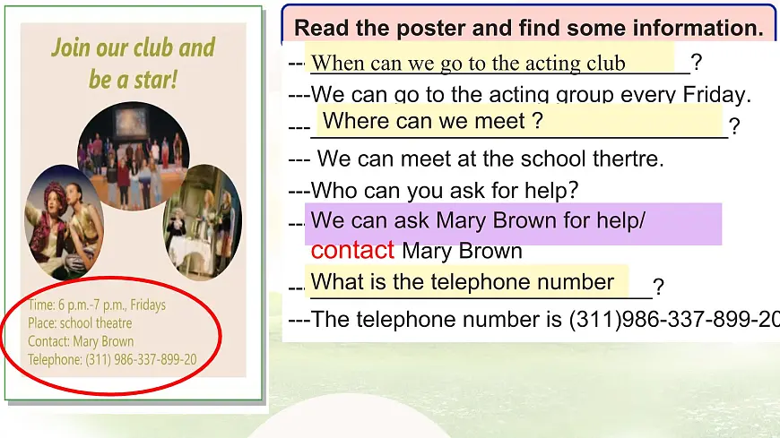 Unit 3 Lesson 4 Join us课件 英语冀教版(2024)七年级下册第5页