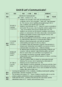 初中英语人教版（2024）八年级上册（2024）1a-1d优质课第1课时表格教学设计