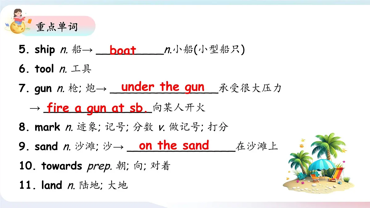 人教版八年级下册复习课件 Unit 8 Have you ever read treasure island yet 复习课件第5页
