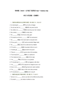 牛津译林版（2024）七年级下册（2024）Unit 7 Outdoor fun精品课时训练