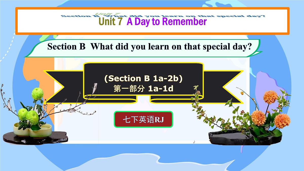 Unit 7 A Day to Remember Section B 1a-2b 课件 2024-2025学年英语人教版7年级下册第2页