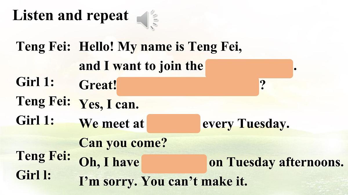 Unit 5 Fun Clubs Section A (1a~1d) 课件-人教版英语七年级上册第8页