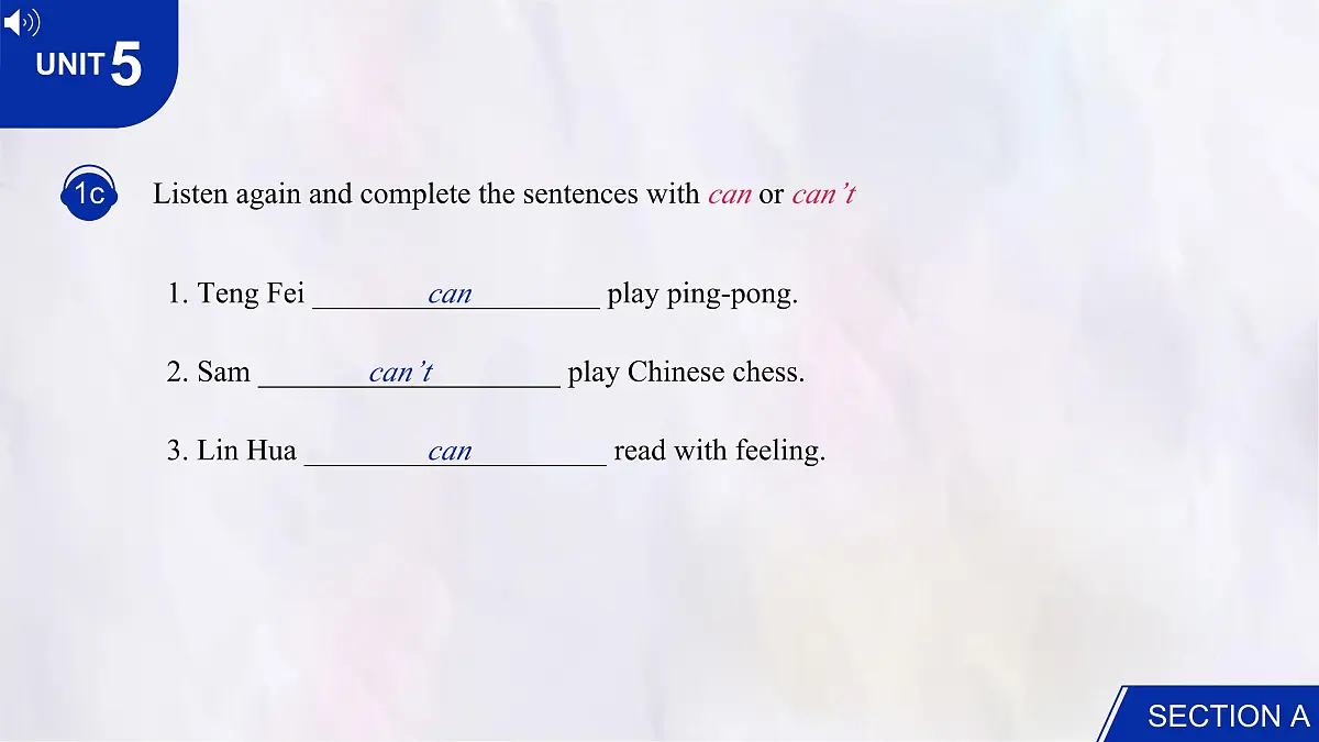 Unit 5 Section A (1a~2d) 课件-人教版英语七年级上册第5页