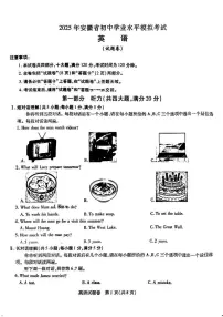 2025年安徽省合肥市包河区中考四模考试英语试卷（中考模拟）
