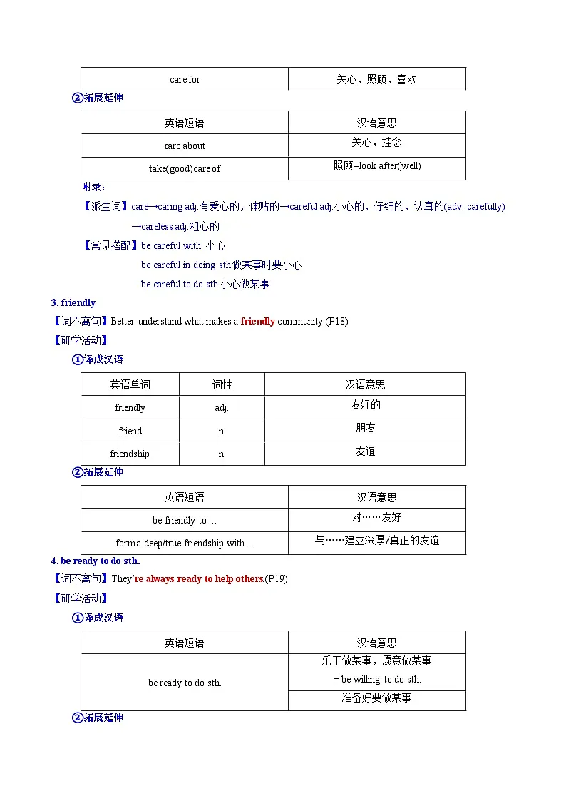 Unit 2 Neighbourhood 词汇篇&句型篇(“学”&“练”)(解析版)第2页