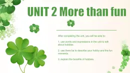 Unit 2 more than fun 課件-2025-2026學(xué)年初中英語七年級上冊（外研版2024）