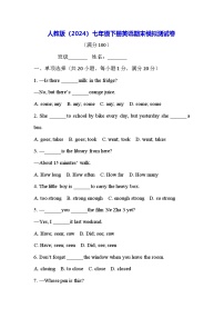 人教版（2024）七年级下册英语期末模拟测试卷（含答案）