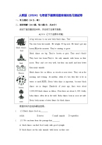 人教版(2024)七年级下册英语期末模拟练习测试卷(含答案)