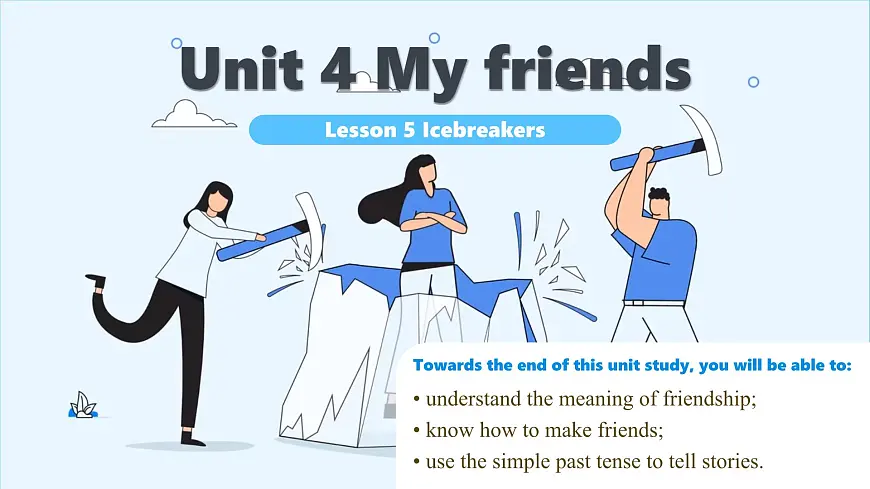 Unit 4 My friends Lesson 5 Icebreakers—初中英语冀教版(2024)七年级下册(课件)第1页