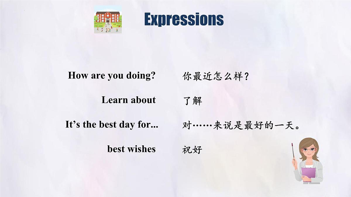 冀教版英语(2024) 七年级上册 Unit 1 Lesson 4 My School Days 课件第3页