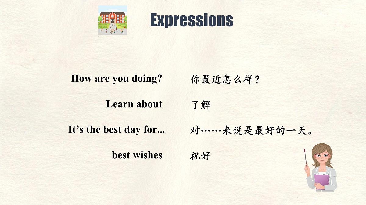 冀教版英语(2024) 七年级上册 Unit 1 Lesson 4 My School Days 课件第3页