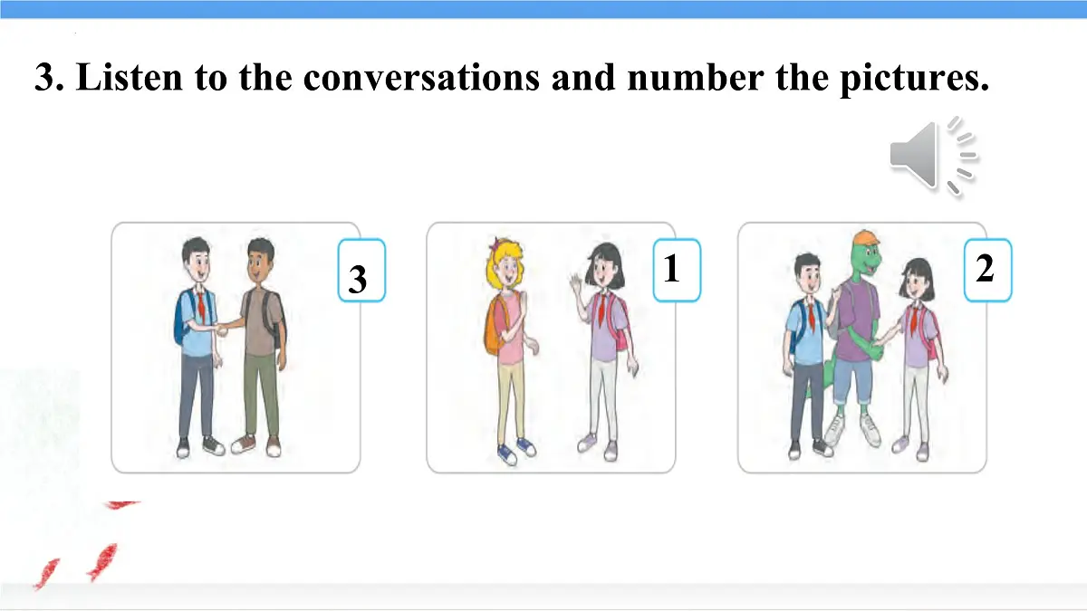 冀教版英语(2024) 七年级上册 Unit 1 Lesson 1 课件第7页